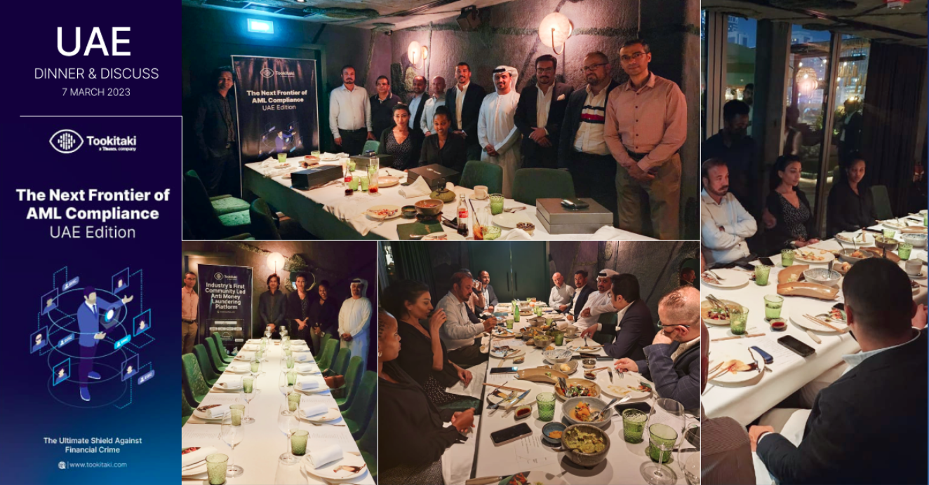 Evia client dinner in Dubai