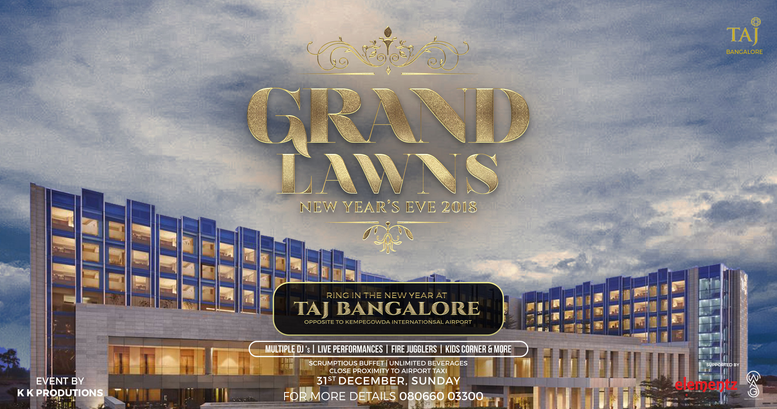TAJ Airport Bangalore NYE Launch